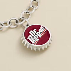 Enamel Dr Pepper Bottle Cap Charm