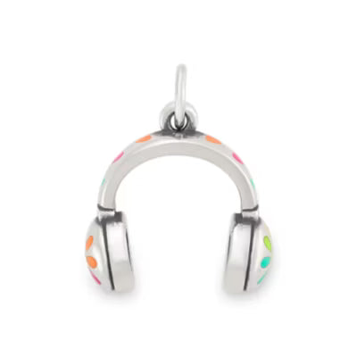 Enamel Love My Headphones Charm