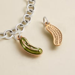 Enamel Pickle Charm