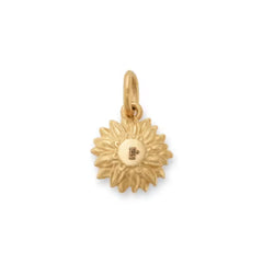 Pave Diamond Sunflower Pendant