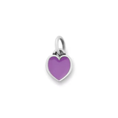 Enamel Connected Hearts Charm