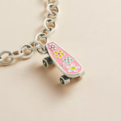 Enamel Floral Skateboard