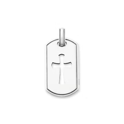 Classic Tag Cross Pendant