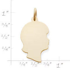 Girl Silhouette Charm