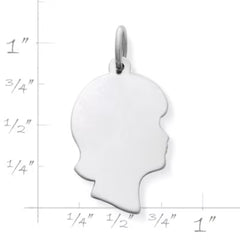 Girl Silhouette Charm