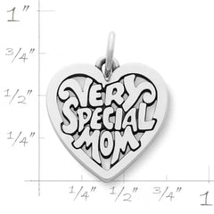"Very Special Mom" Heart Charm