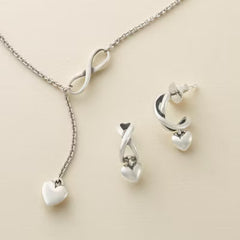 Delicate Infinite Love Hoops