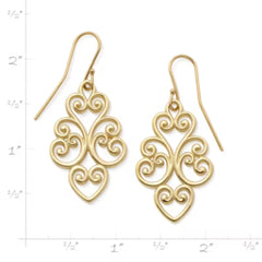 Jubilant Heart Dangle Earrings