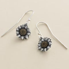 Wild Sunflower Dangle Earrings