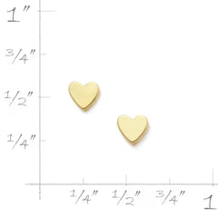 Tiny Heart Studs