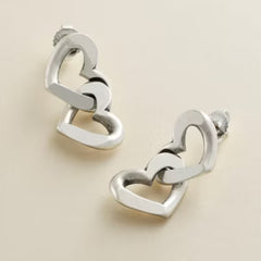 Chain of Hearts Drop Earrings