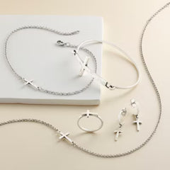 Horizon Cross Anklet