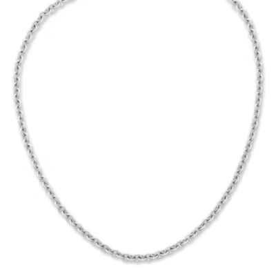 Extra Heavy Cable Charm Necklace