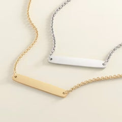 Engravable Horizon Necklace