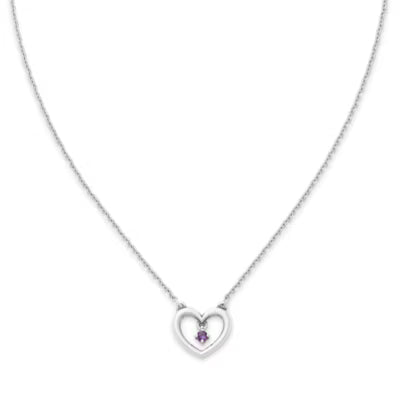 Dancing Gemstone Heart Necklace