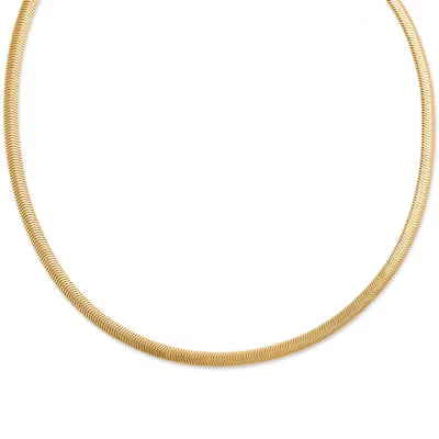 Rounded Herringbone Necklace