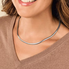 Rounded Herringbone Necklace