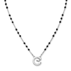 Enamel Beaded Chain Changeable Charm Holder Necklace