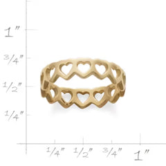Tiny Hearts Ring