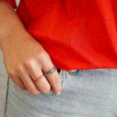 Hearts and Beads Ring
