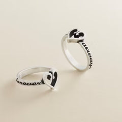 "Forever and Always" Heart Ring