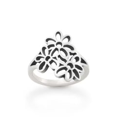 Open Floral Ring