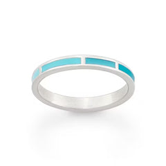 Enamel Mosaic Stacker Ring