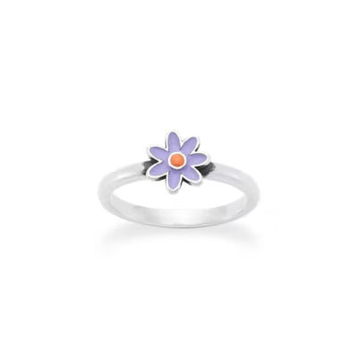 Enamel Mini Flower Ring