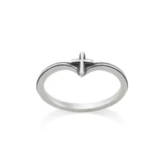 Chevron Cross Ring