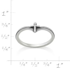 Chevron Cross Ring