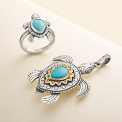 Turtle Gemstone Ring