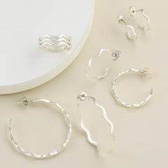 Squiggle Ring Set